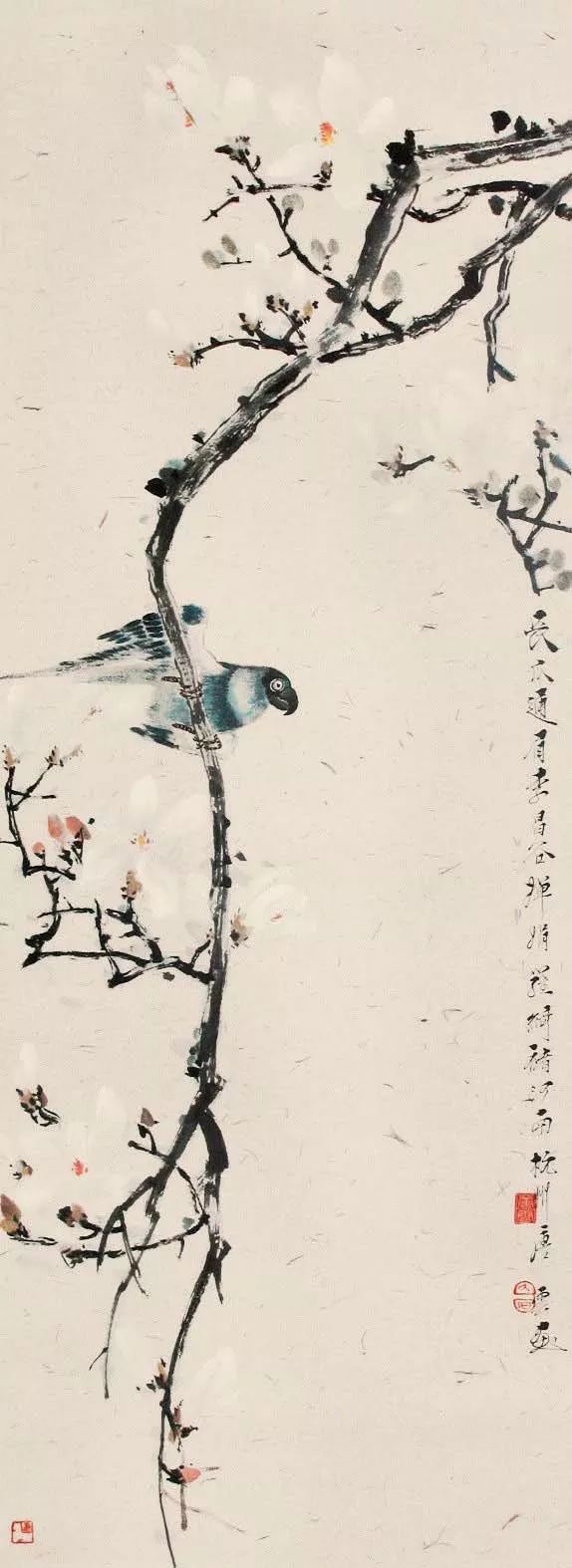 唐云早期花鸟作品欣赏,唐云先生花鸟条幅全集