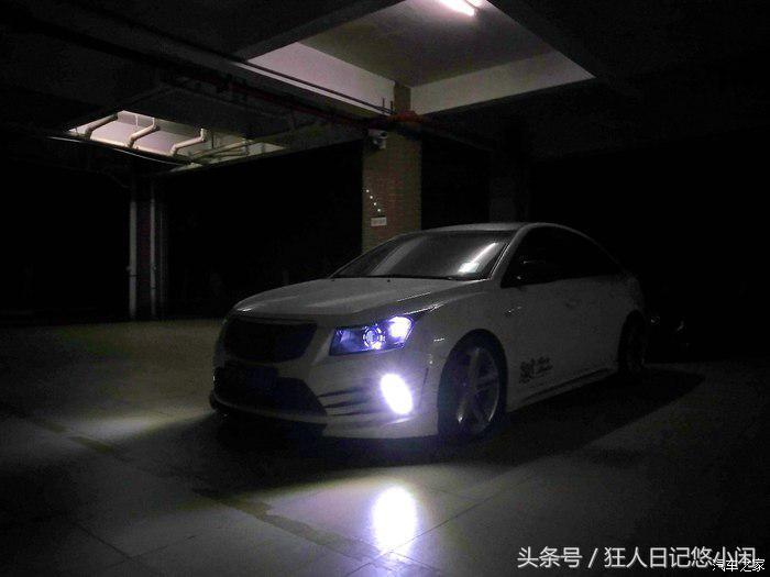 雪佛兰科鲁兹大灯改装小透镜led灯,17款雪佛兰科鲁兹改透镜大灯