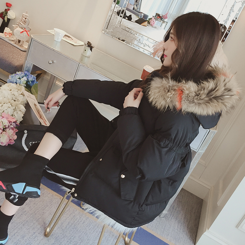 水貂绒西装领外套女中长款,灯笼袖水貂绒开衫外套中长款带帽