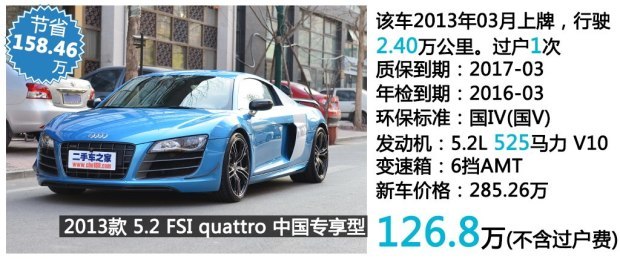 二手r8奥迪多少钱,奥迪r8车型二手