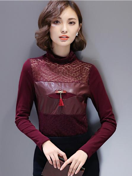 2015新款打底蕾丝长袖,今年最爆款加绒蕾丝打底