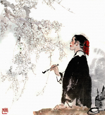 大画家王冕名片,画家王冕的代表作品