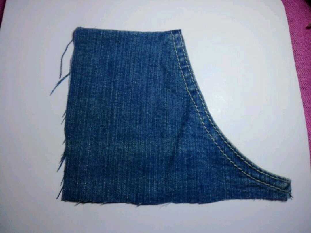 最简单的牛仔收纳袋,废物利用自制挂墙收纳袋