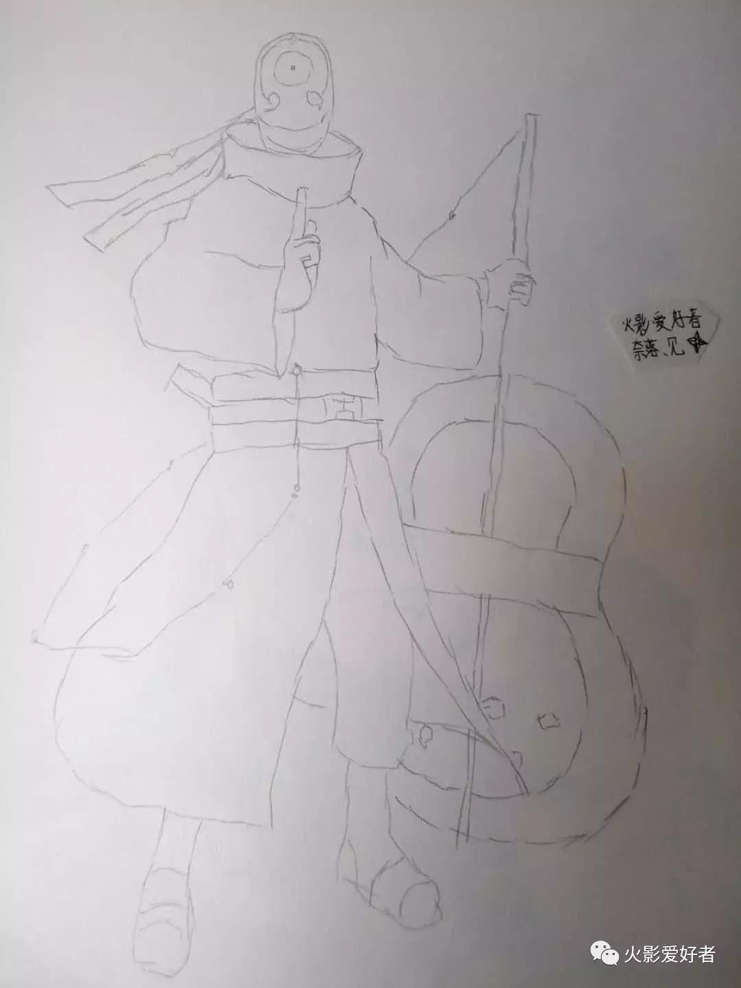 火影手绘集合,手绘火影忍者教程圆珠笔