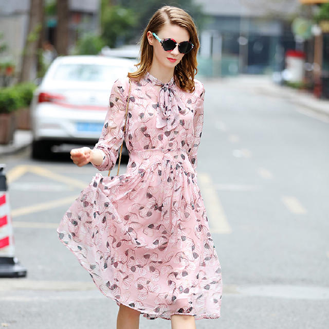 夏季时尚雪纺裙,时尚雪纺裙洋气有品位夏季