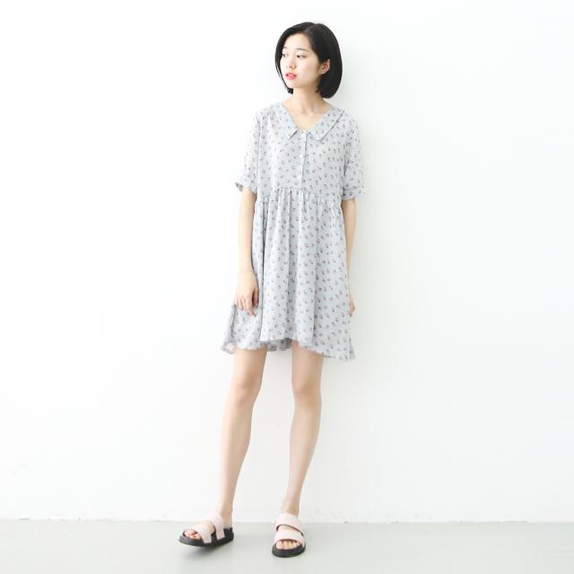 夏季碎花雪纺裙,夏日雪纺裙图片大全