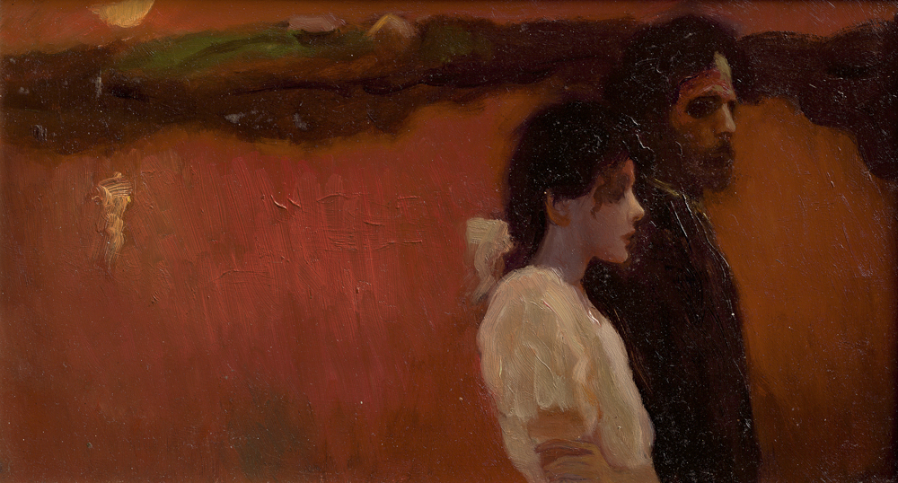 何多苓——连环画《带阁楼的房子》