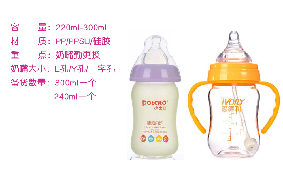 奶瓶该如何选择呢,家里很多闲置的奶瓶