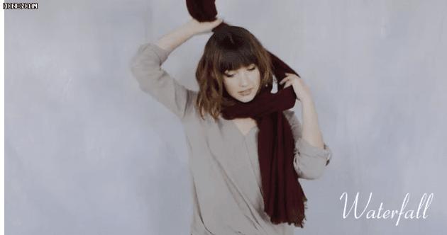 告诉你围巾怎样系得优雅有气质