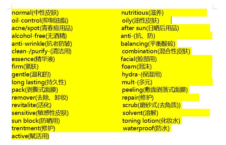 还在纠结海外淘货不懂这些护肤品和彩妆的英文名？立刻收藏！