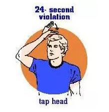 裁判手势判罚教学,NBA裁判判罚手势