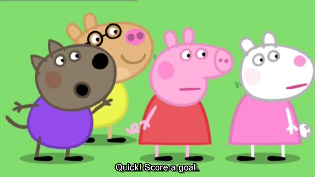 粉红猪英语动漫,粉红猪和苍蝇动画片