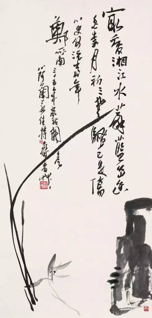 国画写意兰花入门教程视频,写意兰花菊花大师作品欣赏