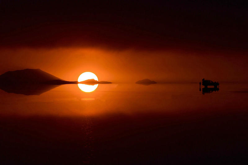 玻利维亚乌尤尼天空之镜视频,天空之镜玻利维亚