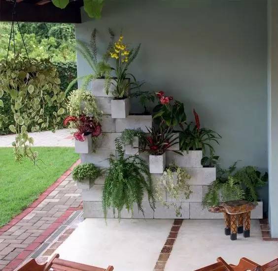 庭院绿植造型砖,水泥绿植造型设计