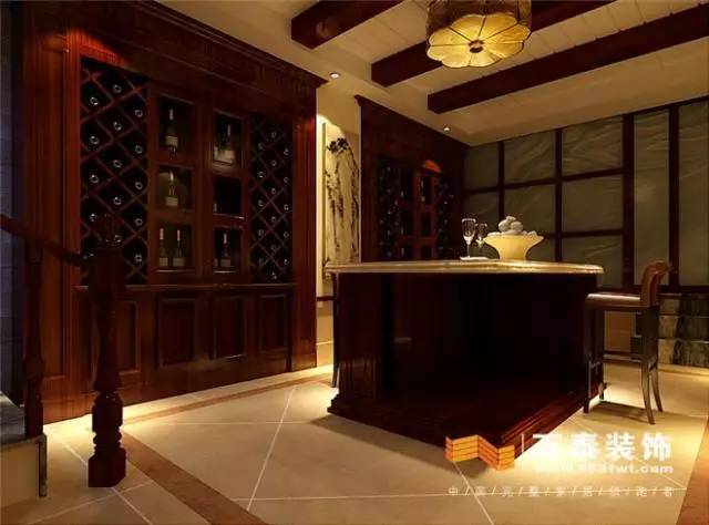 济南300平方别墅中式装修设计图,济南漫山香墅别墅装修
