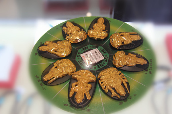 正宗佛念珠108颗黑曜石,大弥勒佛黑曜石