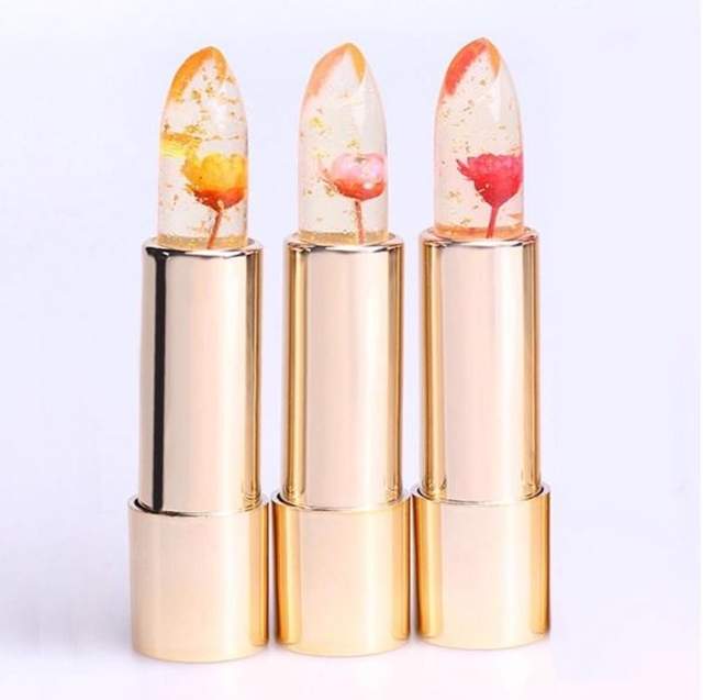 网络爆*K红**ailijumei果冻口红,这朵花就是点睛之笔!