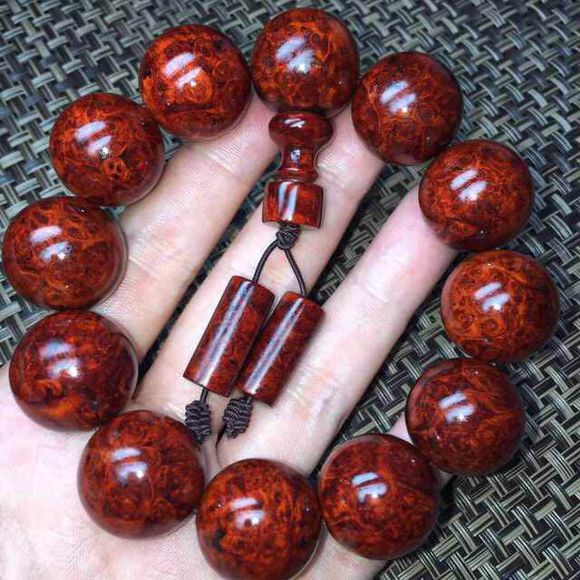 阿光小叶紫檀手串,紫檀珍珠手串