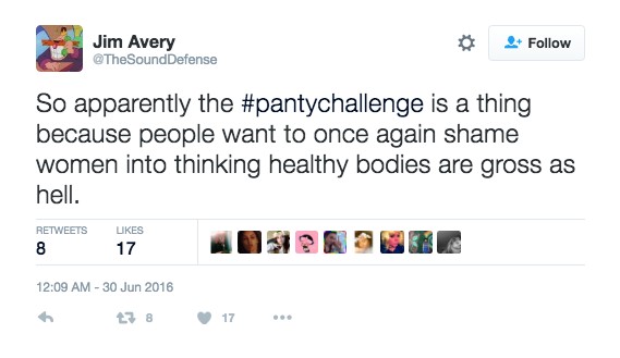 女生PO出*裤内**照比干净要挑战对方，结果被网友批无知！