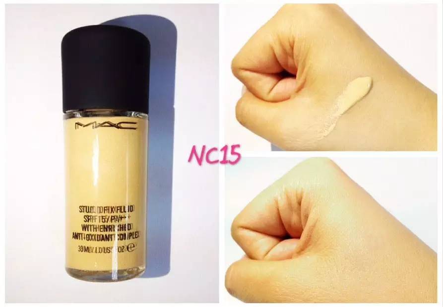 测评mac无瑕定制粉底液n12,mac定制无瑕粉底液n18和nc12测评