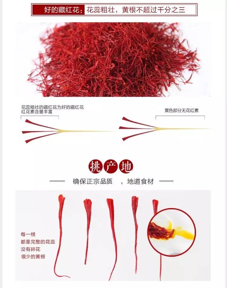 藏红花花朵真假区别图,藏红花压扁真假辨别视频