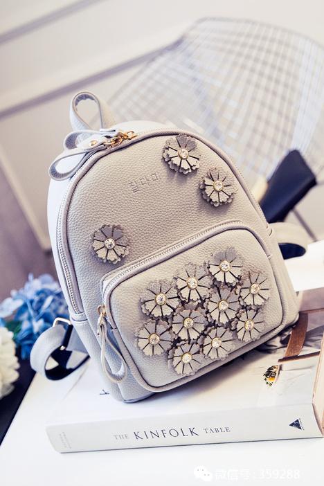 学生韩版大容量双肩包,韩版小背包女包双肩包