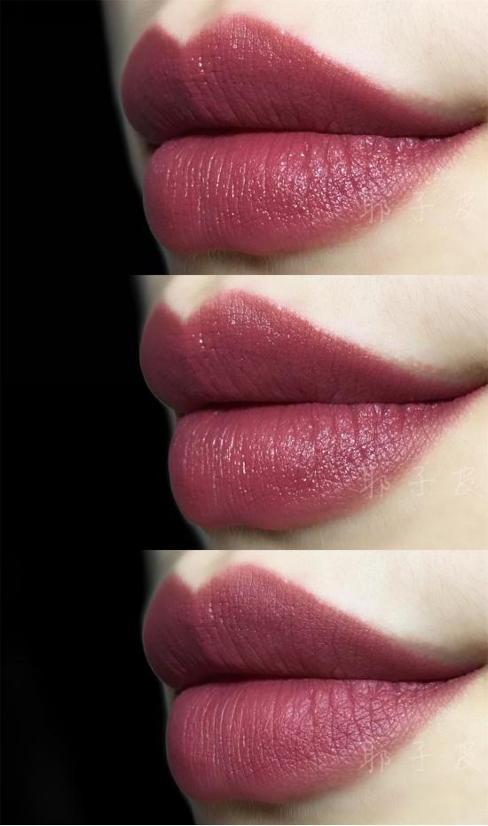 紫调豆沙色口红和红调豆沙色口红,巴黎欧莱雅161口红轻吻豆沙