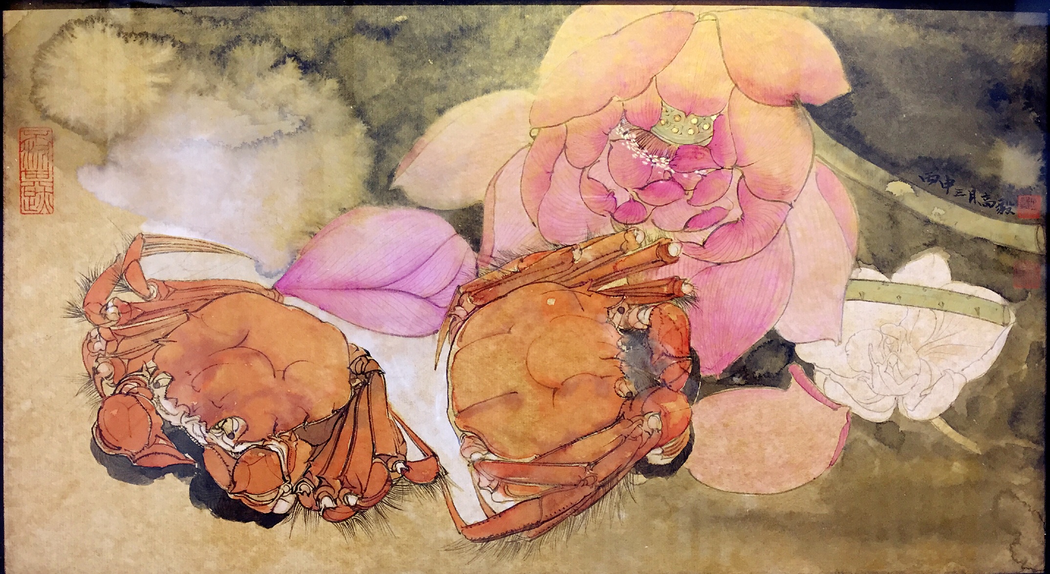 涨姿势了，从没见过---国画版的火锅和配菜，香流四溢