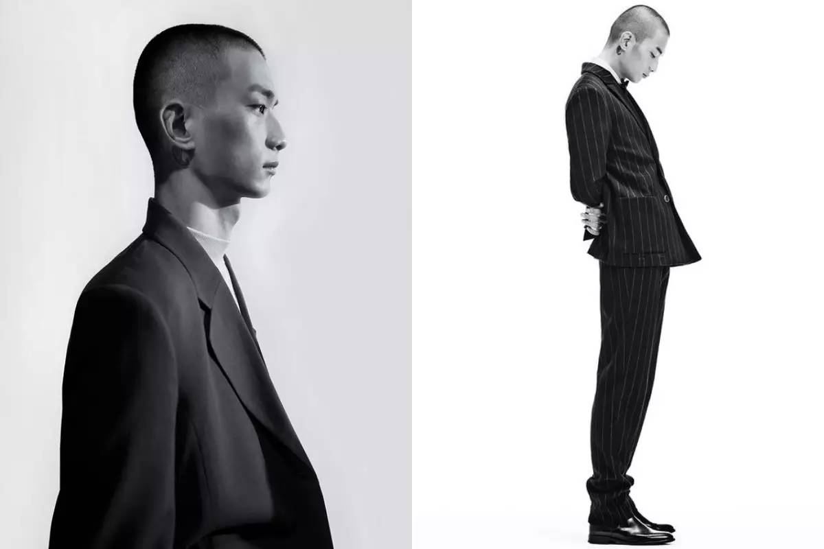 痞帅纹身寸头,寸头纹身潮男图片