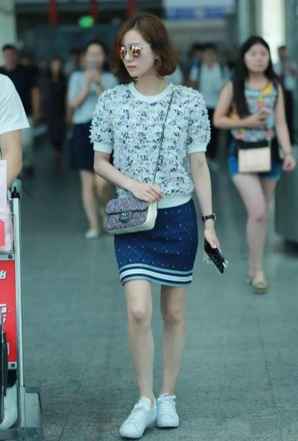 女明星机场图惊艳,女星机场照片大全