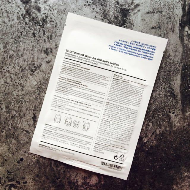 超级补水的Dr.Jart蓝色药片面膜初次使用心得