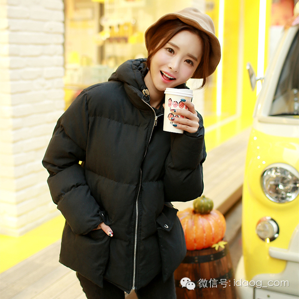 甜美面包服中长款中学生,甜美风羽绒面包服