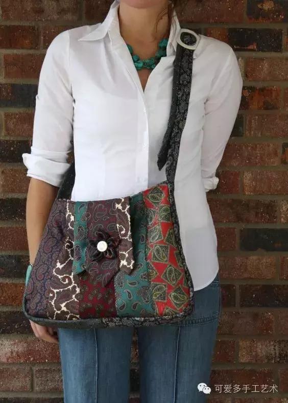 旧领带变身戒指收纳台,旧领带变废为宝