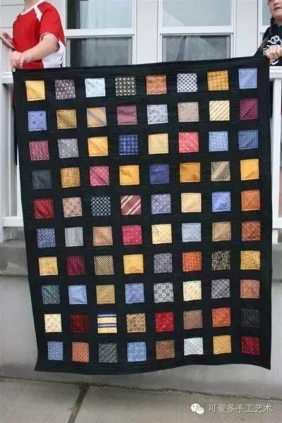 旧领带变身戒指收纳台,旧领带变废为宝