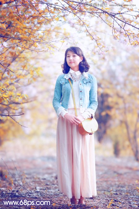 ps写真人像调色高级感黄背景,人像秋天调色ps