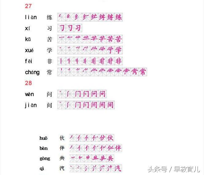 贝的故事的生字笔顺,生字笔顺怎么读