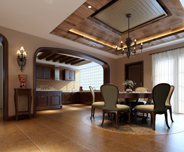 现代轻奢地中海风格,美式复古田园地中海风格装修