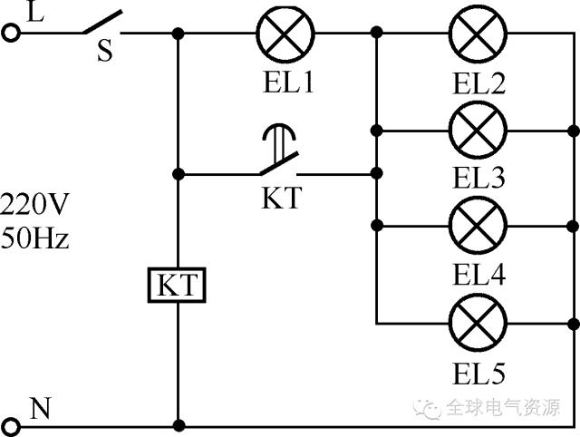 各种灯具线路接线图,单个灯具接线示意图