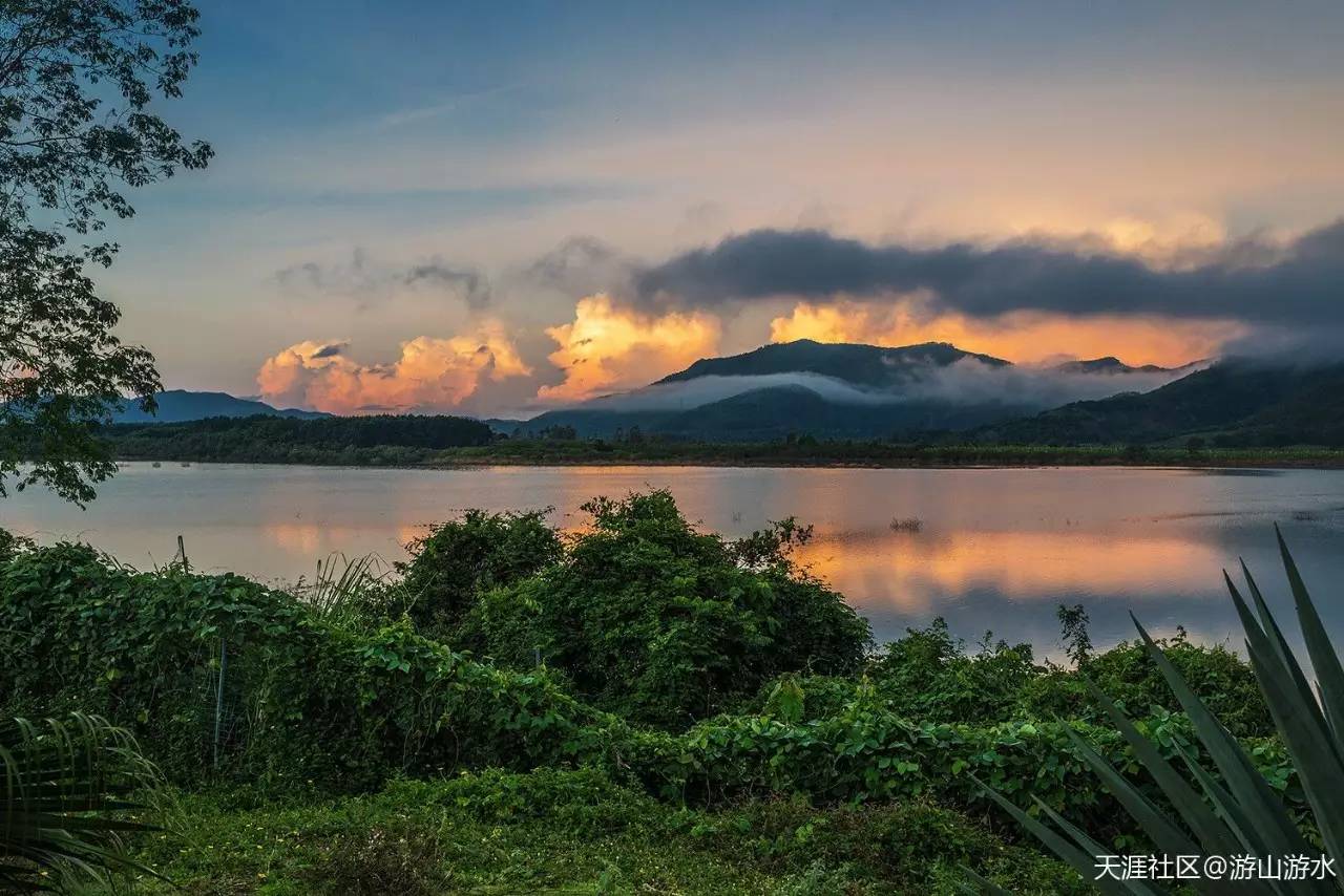 海南天台山小九寨,小九寨青山绿水