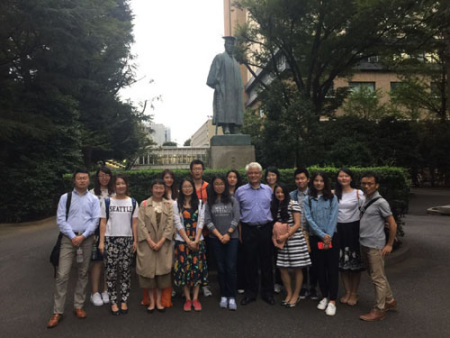 中国留日“交大人”早稻田大学探访前辈留学足迹