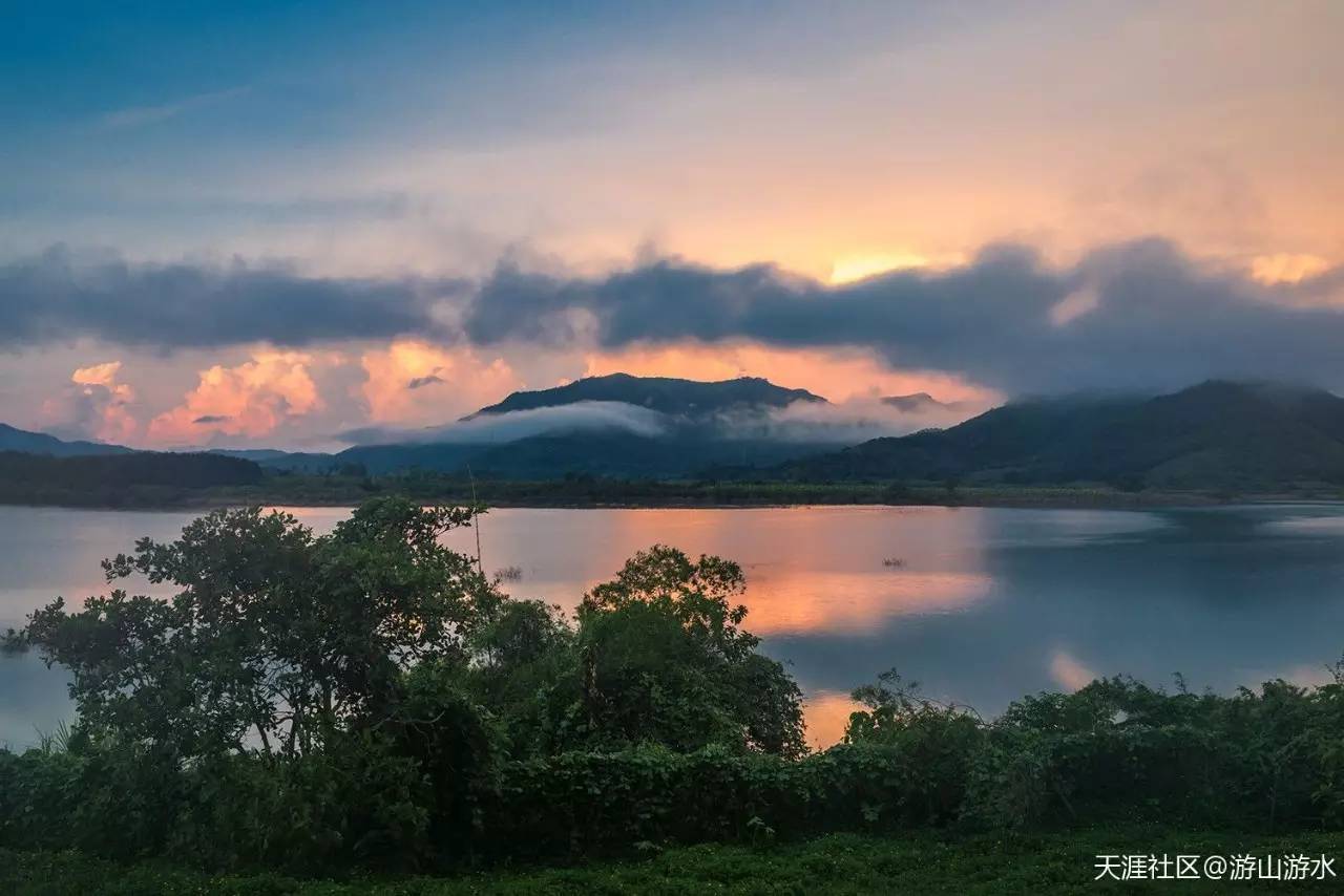 海南天台山小九寨,小九寨青山绿水