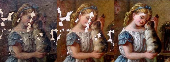 油画修复有什么课题,油画修复作品欣赏及修复方法