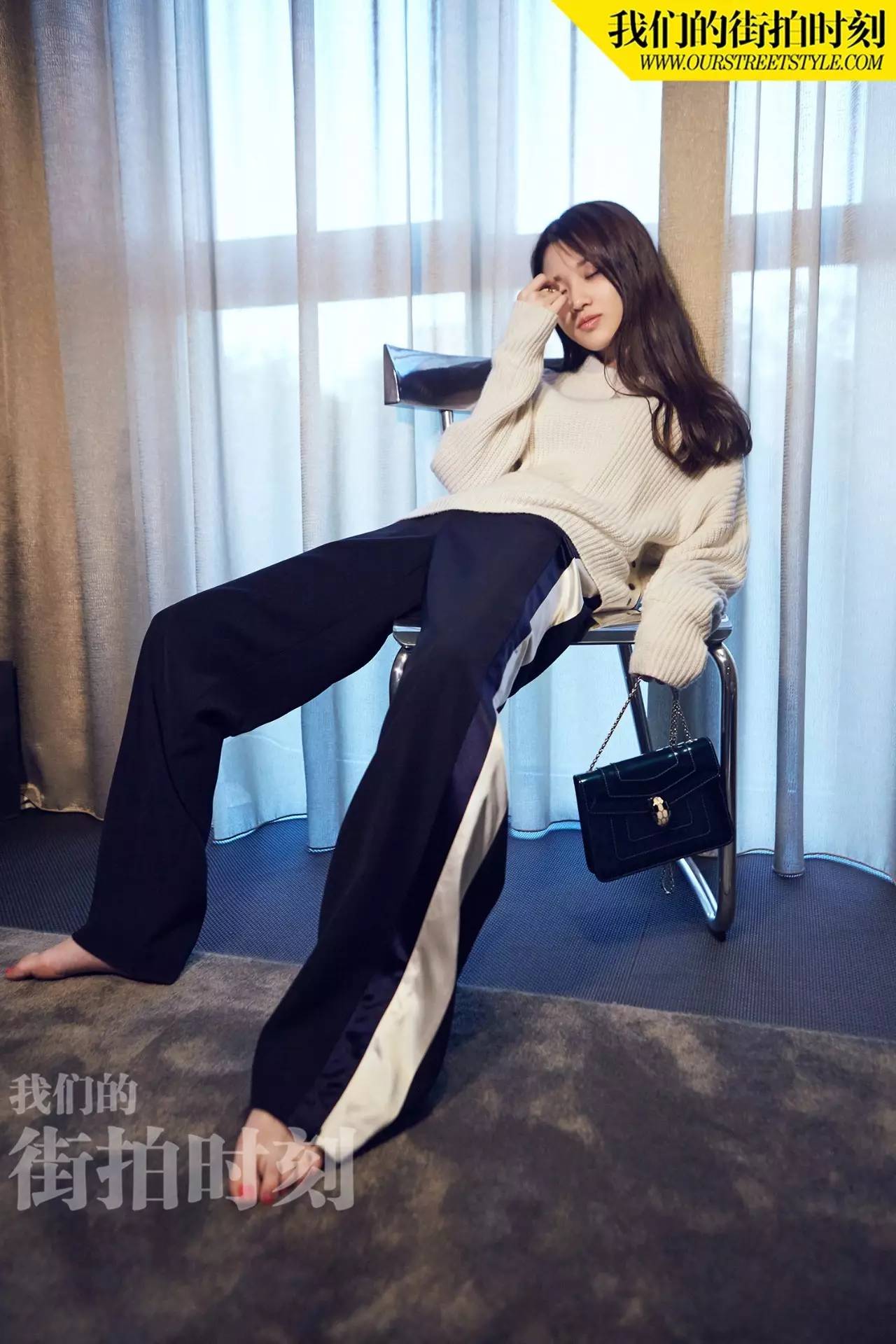 街拍时尚大方显年轻气息,王珞丹街拍