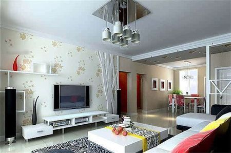 惊艳的客厅背景墙,小户型客厅装修图电视背景墙