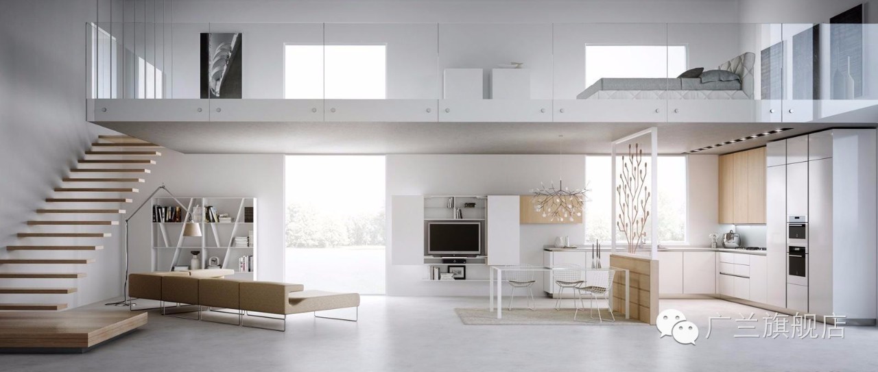 极简风纯白系,极简纯白空间