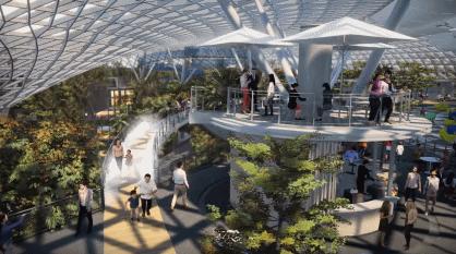 新加坡樟宜机场扩建第五航站楼,新加坡樟宜国际机场横屏
