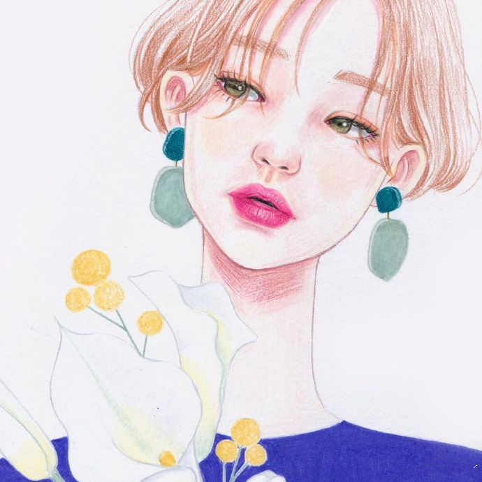 好看的彩铅画女生简单,彩铅画时尚女孩怎么画