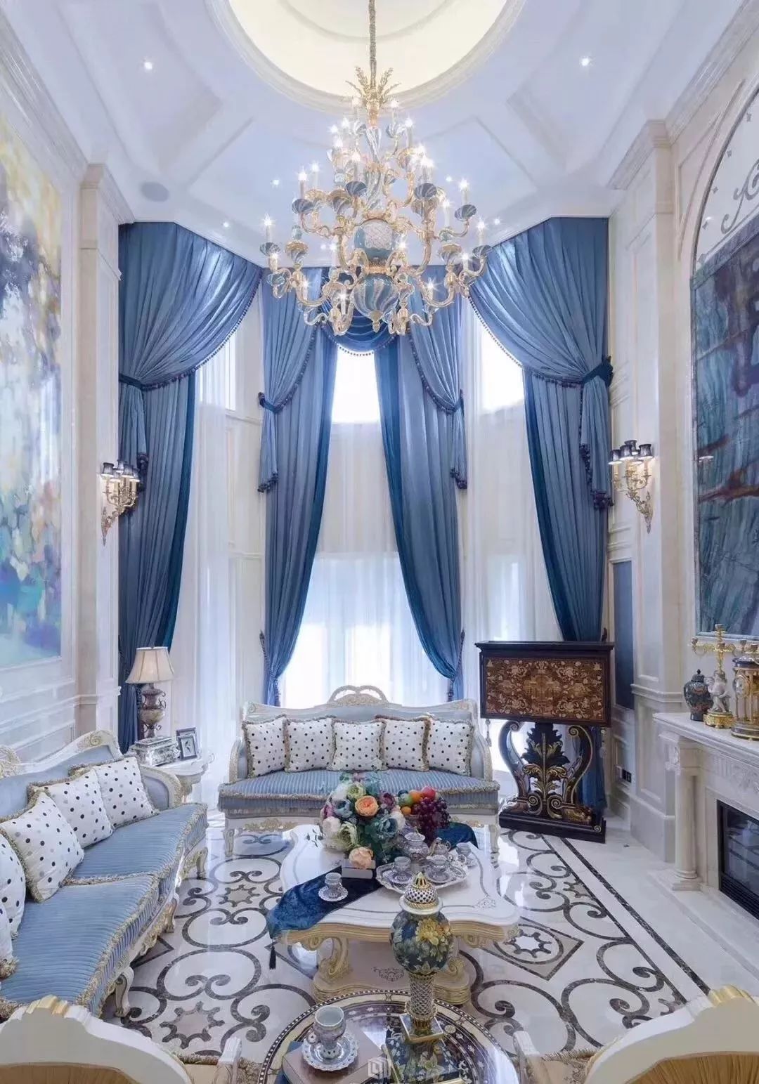 别墅窗帘的款式图片,别墅窗帘100个新款