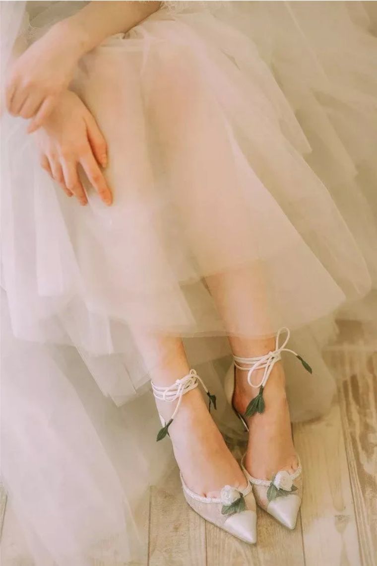 婚鞋推荐矮个子没脚后跟,高级感的婚鞋款式推荐